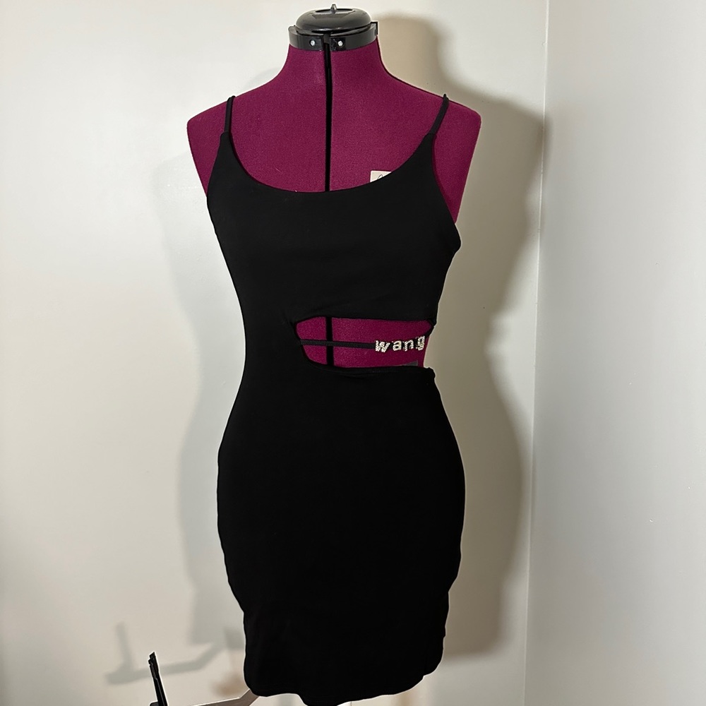 Sling Spaghetti Strap Mini Dress With Cut Out Details